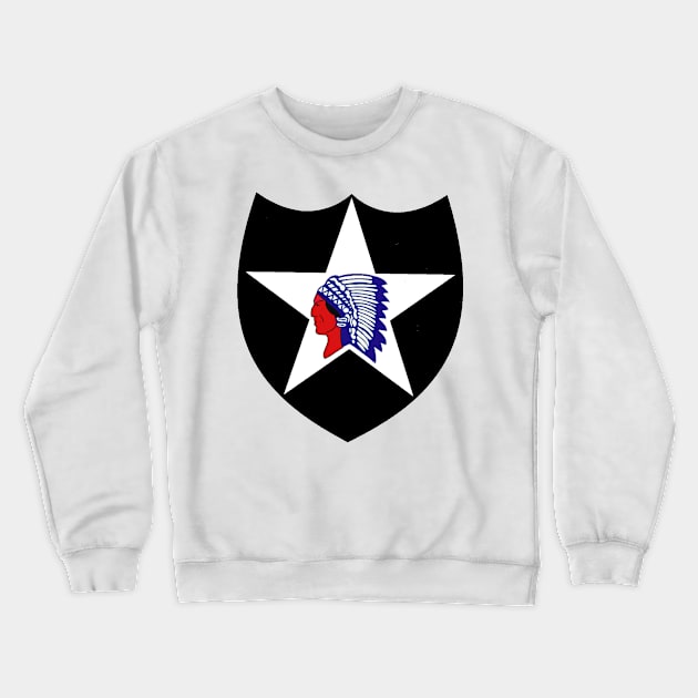 Second Infantry Division Crewneck Sweatshirt by Spacestuffplus